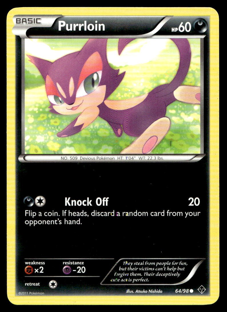LP Purrloin [Emerging Powers 64/98] Common Pokemon TCG