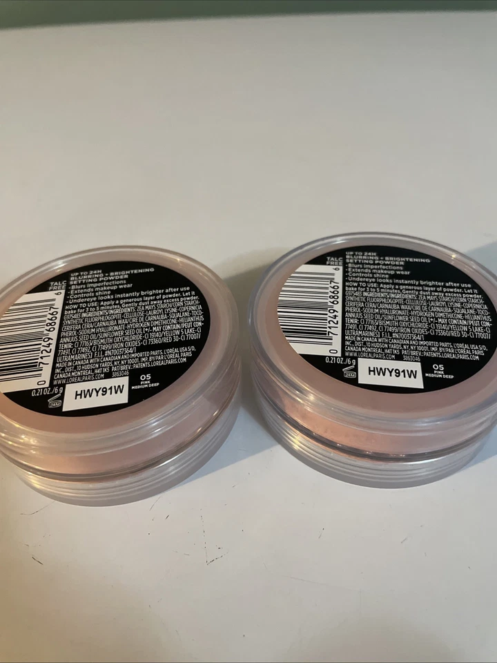 2 L'Oreal Paris Infallible Blur-Fection Loose Powder 05 Pink Med Deep - Image 2 of 2