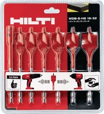 hilti spade drill bits set spade bits woodwork proffesional hilti wood drilling