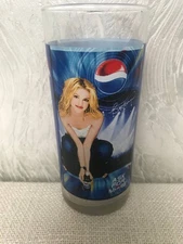 Rare vintage Pepsi glass featuring Britney Spears.