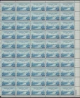 USA, 961, US-CANADA FRIENDSHIP, MINT NH, VINTAGE 1940'S, FULL SHEET OF 50