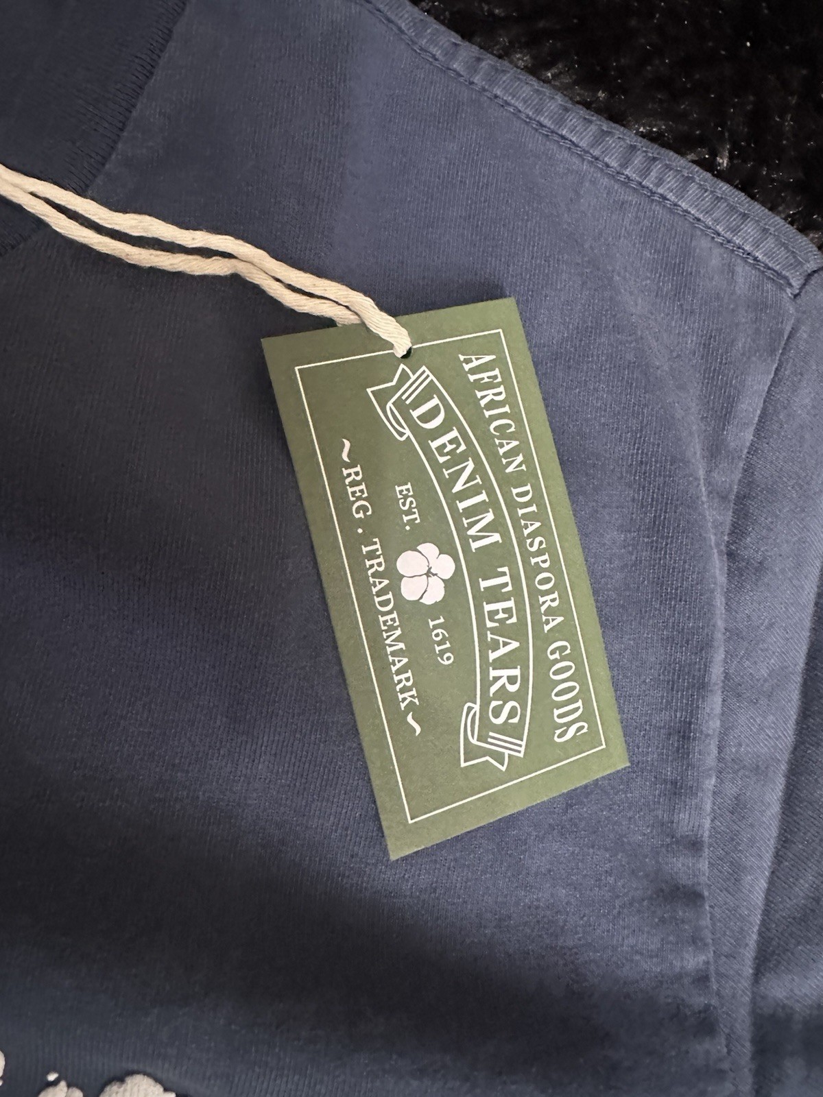 Denim Tears University Tee Navy Size X-Large 100% Authentic!