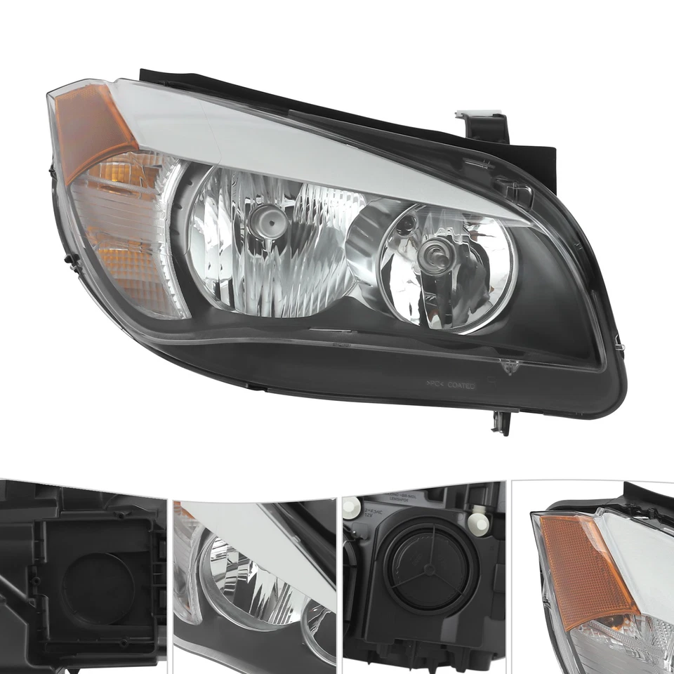 Halogen Headlight Headlamp Right Passenger Side For 2013 2014 2015 BMW X1 RH New Foto 3 de 4