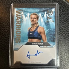 2025 Topps Knockout UFC Manon Fiorot Octagon Warriors Auto 141/299