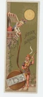 Mr Fancy Cancel Star Braid Seam Binding Tape Vintage Bookmark Ad Card #1808