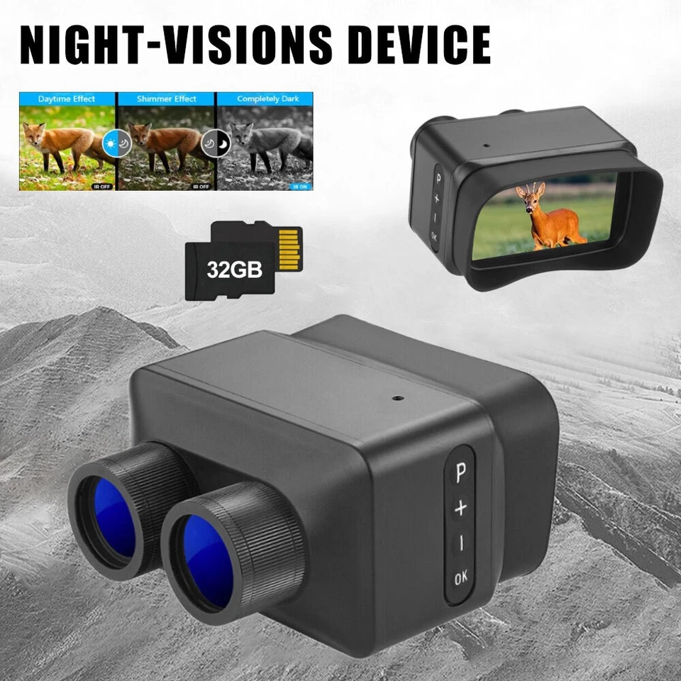 4K 5X Zoom Night Vision Device Mini Hunting Binoculars Rechargeable Monoculars - Image 2 of 4