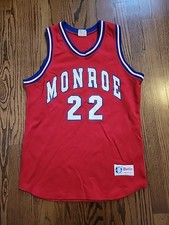 Vintage Monroe Basketball Jersey Mens Size Medium Adult Betlin Made In USA