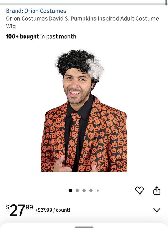 SNL / David S. Calabazas / Disfraz Adulto / Traje / XL / Halloween Foto 2 de 4