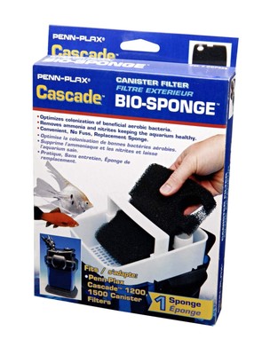 Cascade 1200/1500 GPH Canister Filter Aquarium Bio Sponge Replacement; 1 Pack