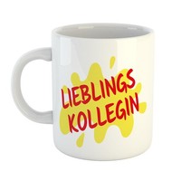 Kaffeetasse Lieblings Kollegin Keramik Tasse Weiß Geschenkidee Souvenir PräSent