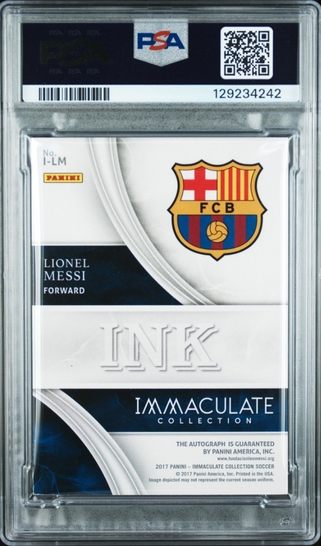 2017 Panini Immaculate Lionel Messi Ink Autographs /15 view 2