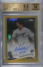 2014 Chrome Rookie Gold Refractor 17/50 Jose Abreu #JA BGS 9.5 GEM MINT Auto 1q7