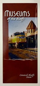 2000s Council Bluffs Iowa Museums Union Pacific Air Force Jail Travel Brochure