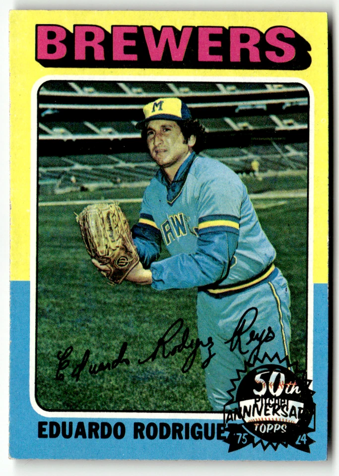1975 Topps 50th Anniversary MLB No. 582 Eduardo Rodriguez (Reyes) - Bild 1 von 2