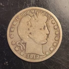 1912 Barber Half Dollar 50C Silver .900 Business Strike Philadelphia Mint