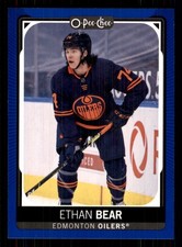 2021-22 O-Pee-Chee Blue #413 Ethan Bear Edmonton Oilers