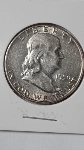 1950 P Franklin Half Dollar In Xf Condition