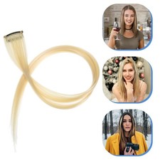 10 Pcs Silk Hair Extensions Pieces Hairpiece Clips for Wedding