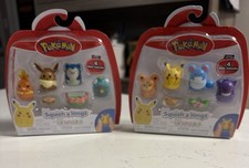 NEW Squish a Longs Squishmallows Pokemon Series 1 Sets (2) Pikachu Snorlax