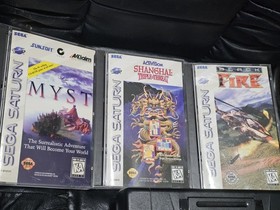 SEGA Saturn Console MK-80000 Bundle! Controller & 4 Games! Excellent Condition! 