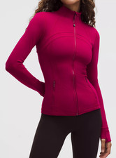New Women's Lululemon Define Jacket Nulu - Berry Rumble - 128 MSRP - Size 8