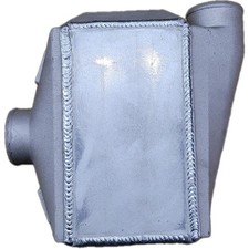 Universal Liquidwater To Air Intercooler 12x11x4.5 Inch 3 Air Inlet Outlet