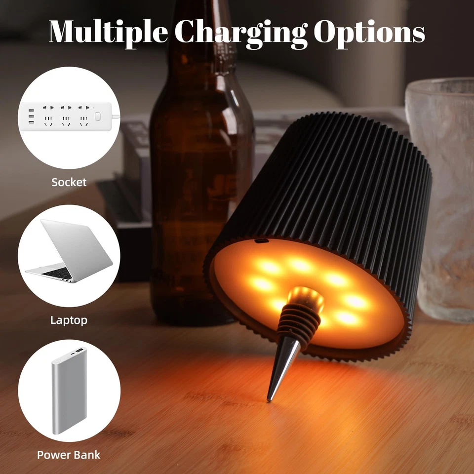 Wireless Bottle Lamp, RGB Modes & 3 Color Wine Bottle Lights with 2800 mAh Ba... - Image 3 of 4