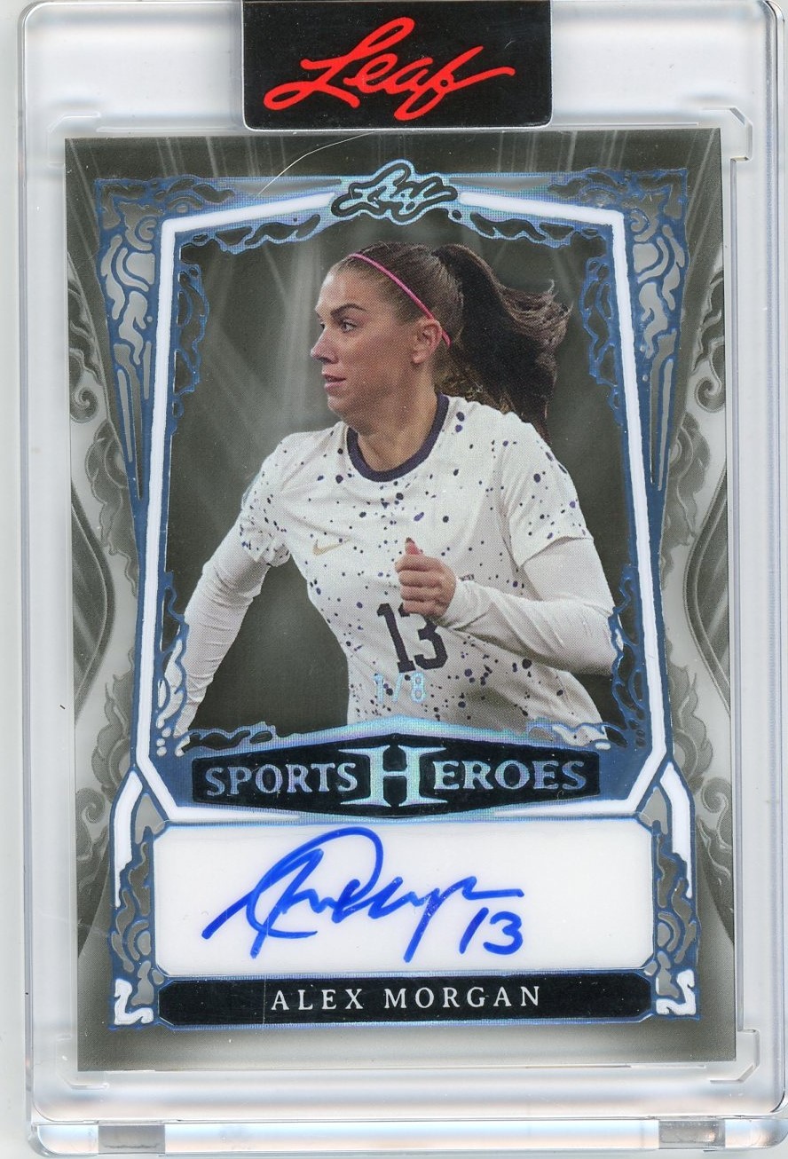 2025 Leaf Metal Sports Heroes ALEX MORGAN Platinum AUTO Autograph 1/8 USA
