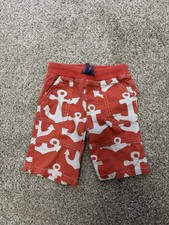 Mini Boden Anchors Orange And Gray Shorts Boys 2/3