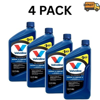 Valvoline Dex VI Mercon LV Transmission Fluid Full Synthetic 4 Pack