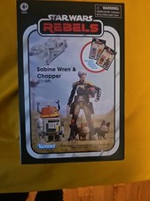 Star Wars Rebels 3.75  Vintage Collection NIB - Sabine Wren & Chopper C1-10P