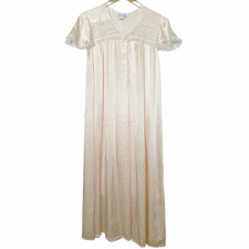 Christian Dior Vintage VTG Silky Nightgown Sz Small Lace Bridal Lingerie 70/80s