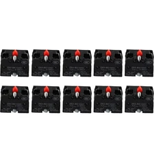 10 Pack Momentary Push Button Contact Blocks for Electrical Applications