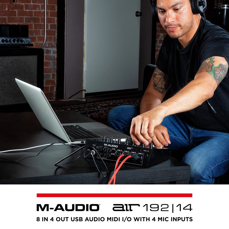 M-Audio AIR 192x14 - USB Audio Interface for Studio Recording - Image 3 of 4