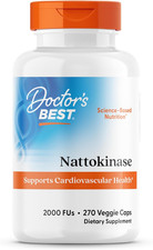 Nattokinase, Non-Gmo, Vegan, Gluten Free, 270 Veggie Caps