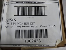 MILBANK A7515 1-1/4" HUB KIT QTY 10