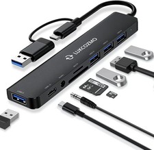 Multi-Functional USB C Docking Station: Ethernet, HDMI, and Power Charging