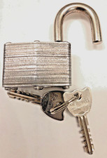 Vintage Master Lock Padlock 371 - original keys USA Made in 1950s- see photos