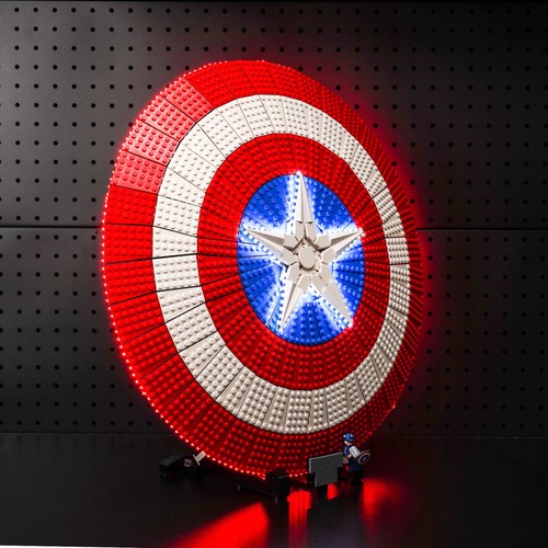 LocoLee LED Licht Kit für Lego 76262 Captain America's Shield DIY Beleuchtung - Bild 3 von 15