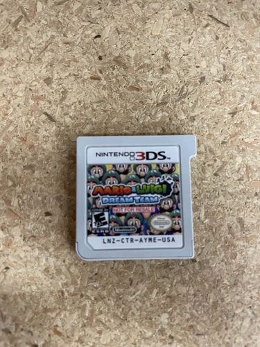 3DS Mario & Luigi Dream Team Not For Resale Rare Game Demo