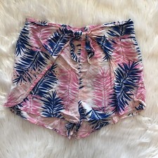 Epic Threads Girl Shorts Size XL Floral Pink Blue