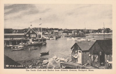 KAPPYS 21518-06 V C LITTLE PUB UNPOSTED 1940 HARBORFROM ATLANTIC AVE ROCKPORT MA