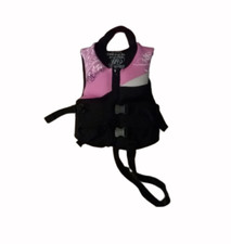 HO Sports Child Life Vest Ski Vest Girls 30-50 lbs. USCG Approved Pink/Black