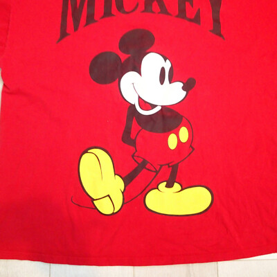 MICKEY, INC. T-SHIRT TOP tee red 4xl/5xl | eBay