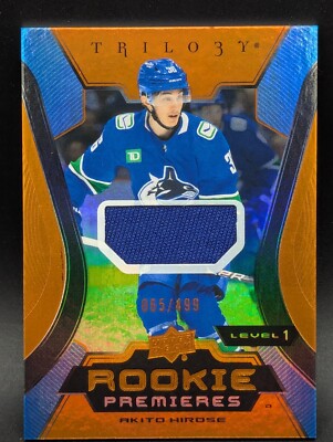 2023-24 UD Trilogy Game Worn Orange Jersey Cards; Vets & Rookie Premieres (/499)