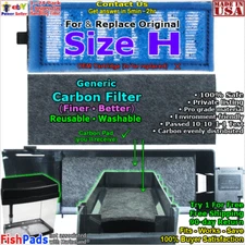 Generic Filters Fit Marineland non-OEM Rite-Size H Eclipse, PFE, Glass 25, 29,37