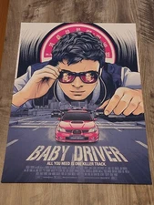 Baby Driver Amien Juugo Screen Print Edgar Wright LTD Ed. of 15