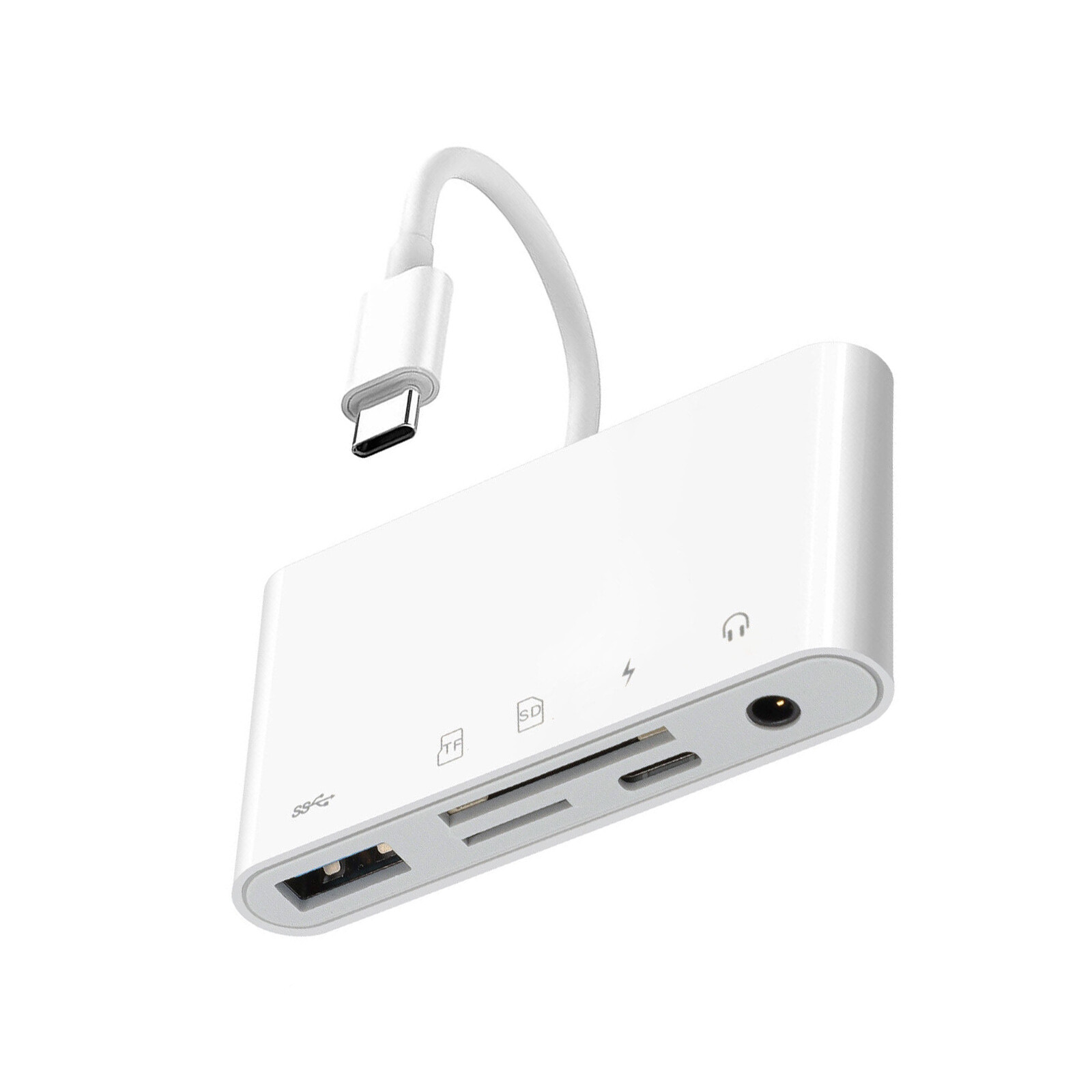 5 in 1 Type C Memory Card Reader For Micro SD SDXC CF SDHC OTG Flash Drive