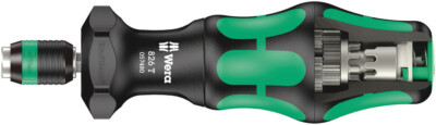 Wera 057480, 826 T Kraftform Turbo Bit-Holding Screwdriver Handle -1/4'' x 146 mm