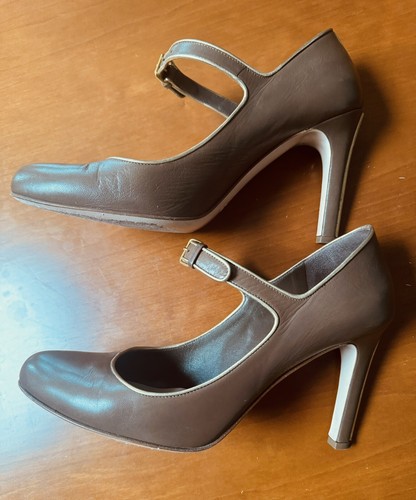 Miu Miu Pumps Nougat mit Gold abgesetzt Größe 41 - Bild 5 von 18